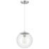 Craftmade Gaze 10" Wide Chrome and Clear Glass Mini Pendant