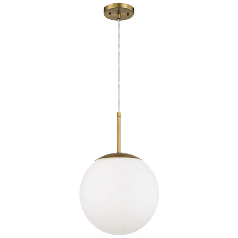 Image 1 Craftmade Gaze 12" Wide Satin Brass Globe Mini Pendant