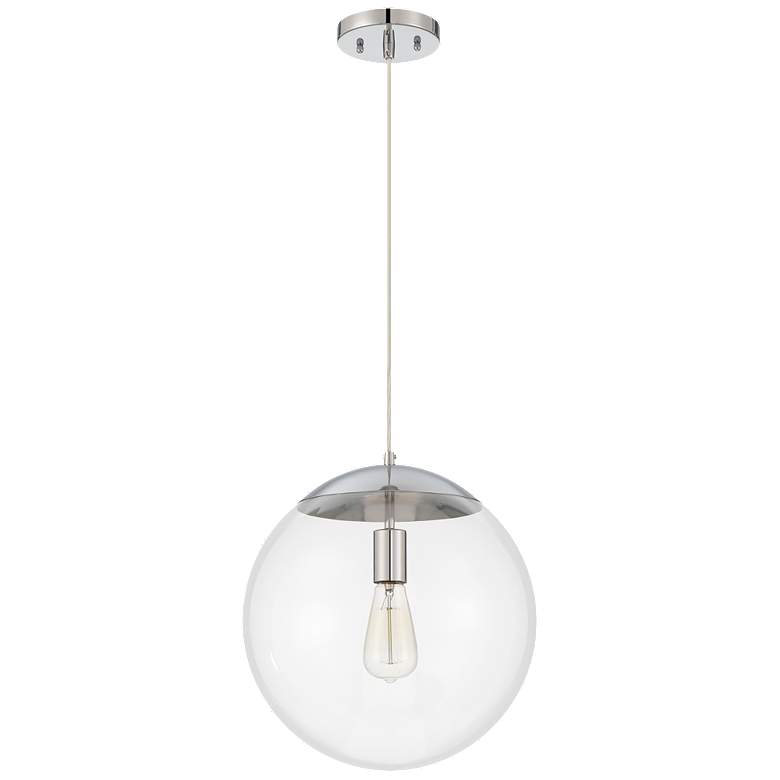 Image 1 Craftmade Gaze 14" Wide Chrome Globe Pendant Light
