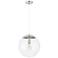 Craftmade Gaze 14" Wide Chrome Globe Pendant Light
