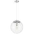 Craftmade Gaze 14" Wide Chrome Globe Pendant Light