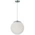 Craftmade Gaze 14" Wide Chrome Globe Pendant Light