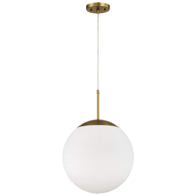 Image 1 Craftmade Gaze 14" Wide Satin Brass Globe Pendant Light