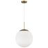 Craftmade Gaze 14" Wide Satin Brass Globe Pendant Light