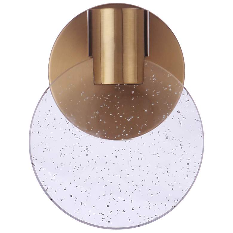 Image 1 Craftmade Glisten 1 Light LED in Satin Brass Wall Sconce