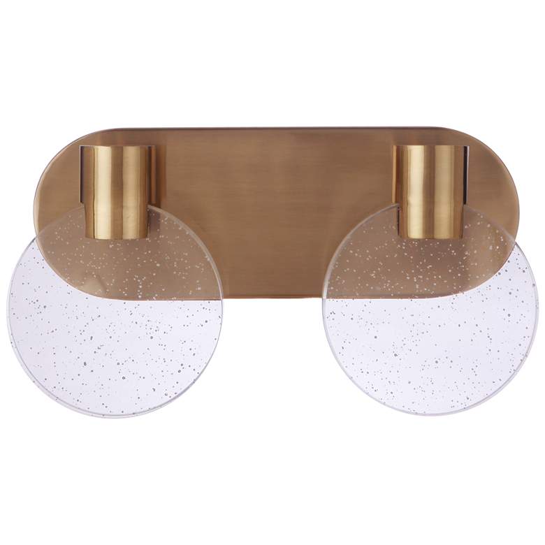 Image 1 Craftmade Glisten 2 Light LED in Satin Brass Vanity
