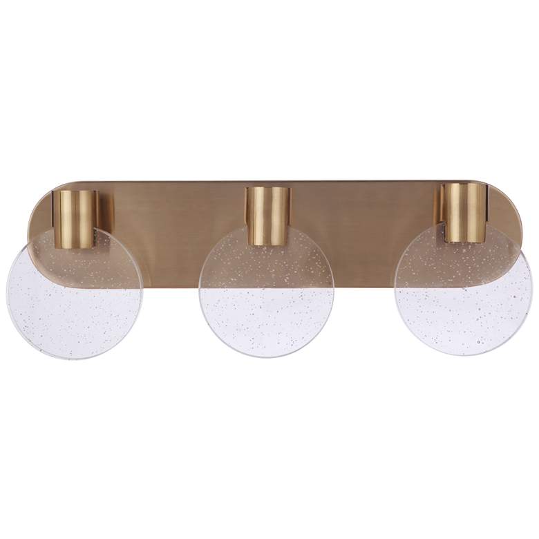 Image 1 Craftmade  Glisten 3 Light LED in Satin Brass Vanity