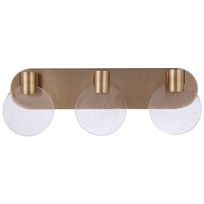 Image 1 Craftmade Glisten 3 Light LED in Satin Brass Vanity