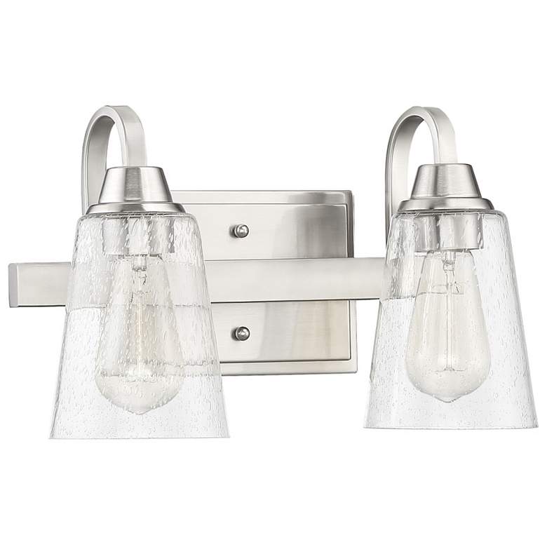 Image 1 Craftmade Grace 2 Light Vanity in Brushed Polished Nickel