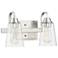 Craftmade Grace 2 Light Vanity in Brushed Polished Nickel