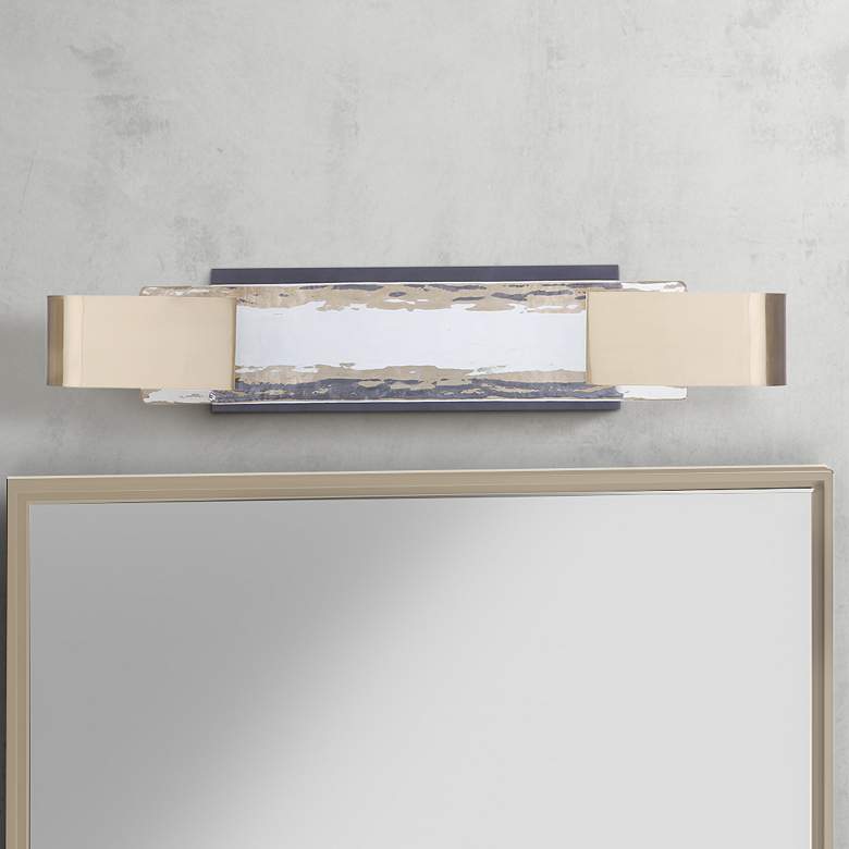 Image 1 Craftmade Harmony 24" Wide Satin Brass LED Bath Light