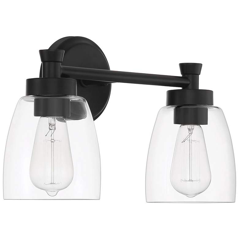 Image 1 Craftmade Henning 2 Light Vanity in Flat Black