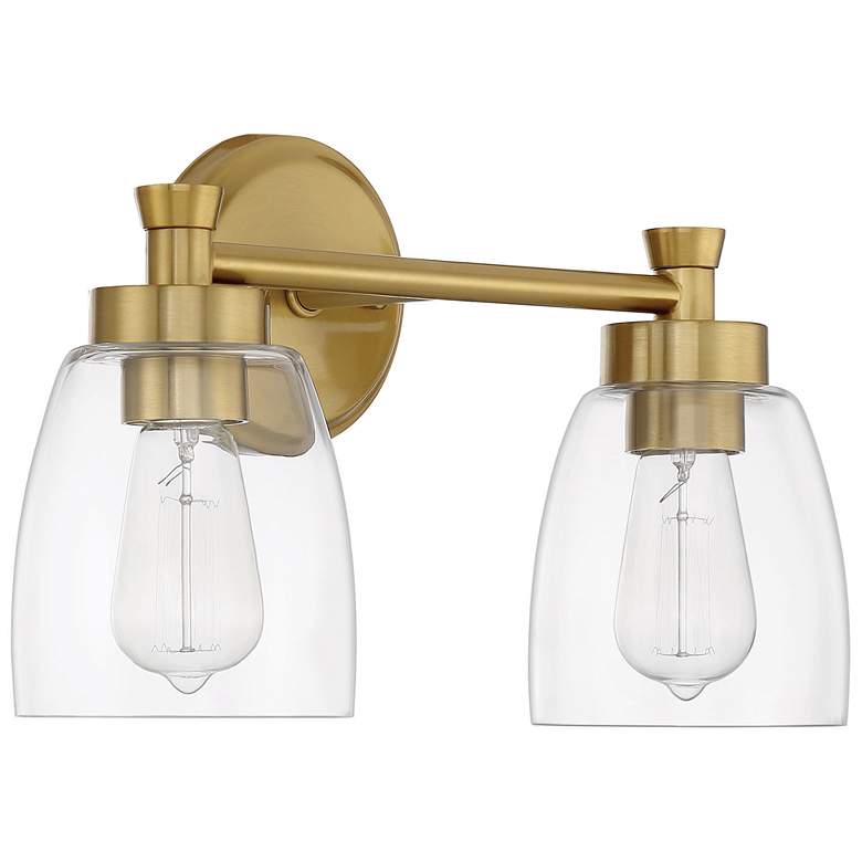 Image 1 Craftmade Henning 2 Light Vanity in Satin Brass