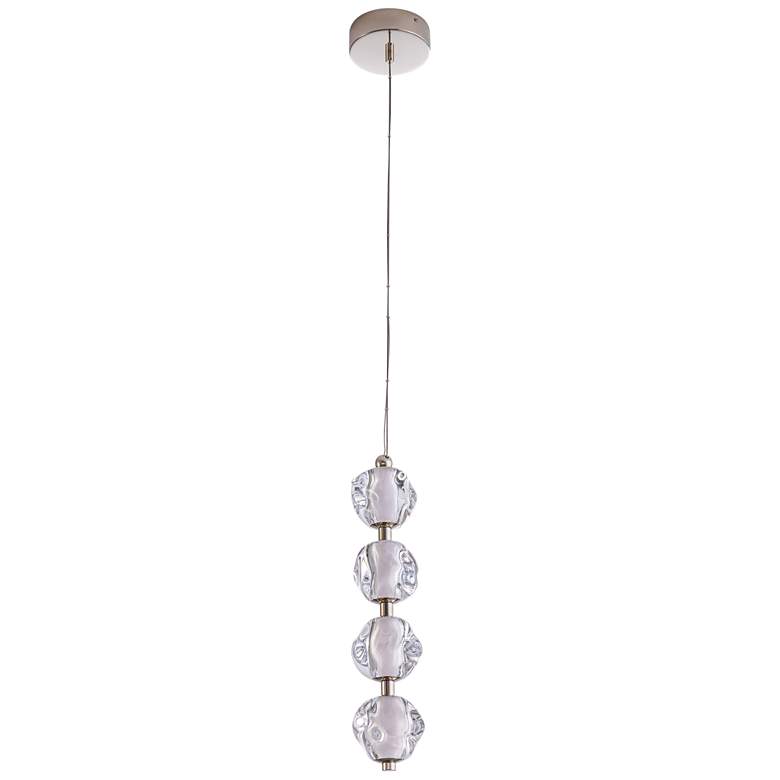 Image 1 Craftmade Jackie 6 1/4" Wide 4-Globe Nickel LED Modern Pendant