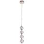 Craftmade Jackie 6 1/4" Wide 4-Globe Nickel LED Modern Pendant