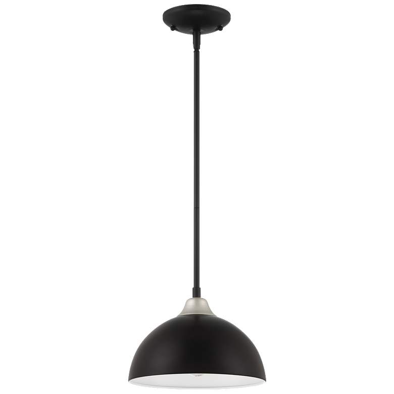 Image 1 Craftmade Kahn 10" Wide Midnight Black Modern Dome Mini Pendant