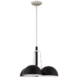 Image1 of Craftmade Kahn 22" Wide 3-Light Midnight Black Modern Dome Pendant