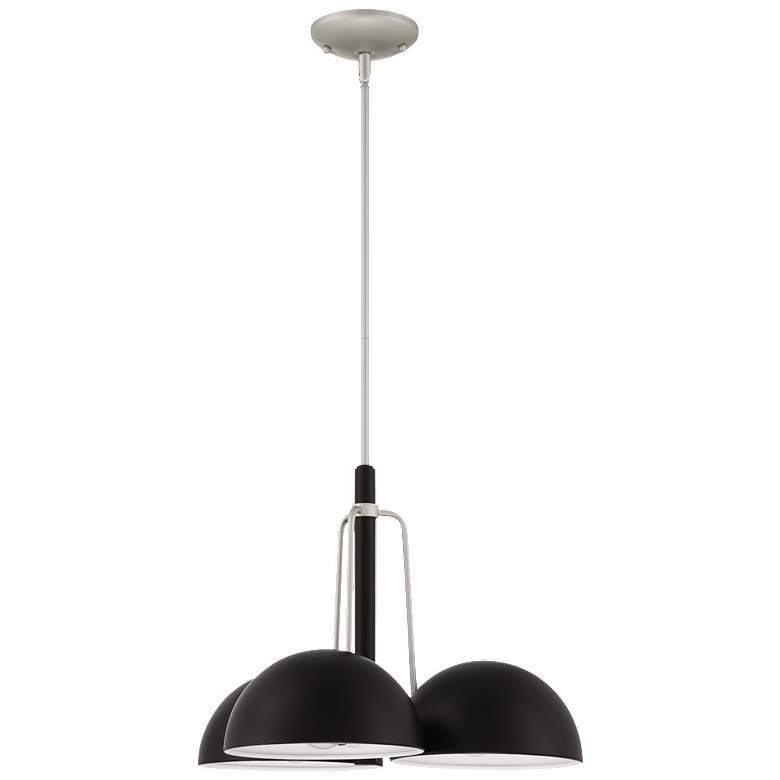 Image 1 Craftmade Kahn 22" Wide 3-Light Midnight Black Modern Dome Pendant