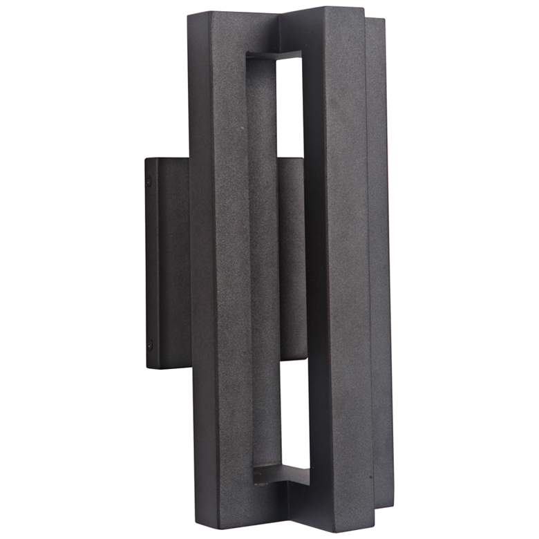 Image 1 Craftmade Kai 14" High Matte Black LED Outdoor Wall Light