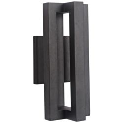 Craftmade Kai 14" High Matte Black LED Outdoor Wall Light