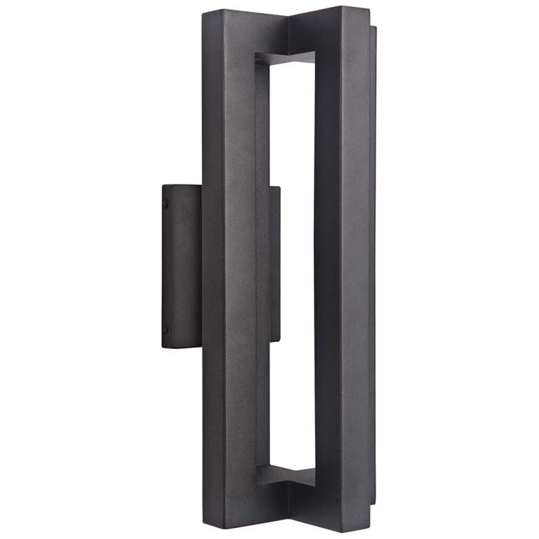 Image 1 Craftmade Kai 18" High Matte Black LED Outdoor Wall Light