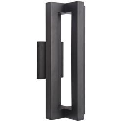 Craftmade Kai 18" High Matte Black LED Outdoor Wall Light
