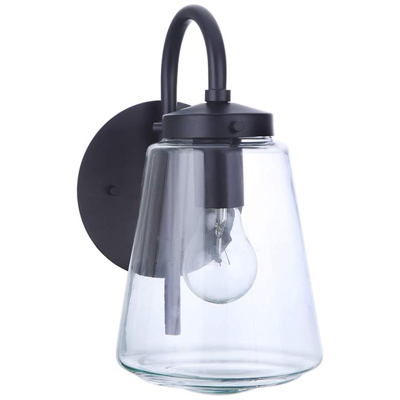 Image 1 Craftmade Laclede 12" High Midnight Outdoor Wall Light