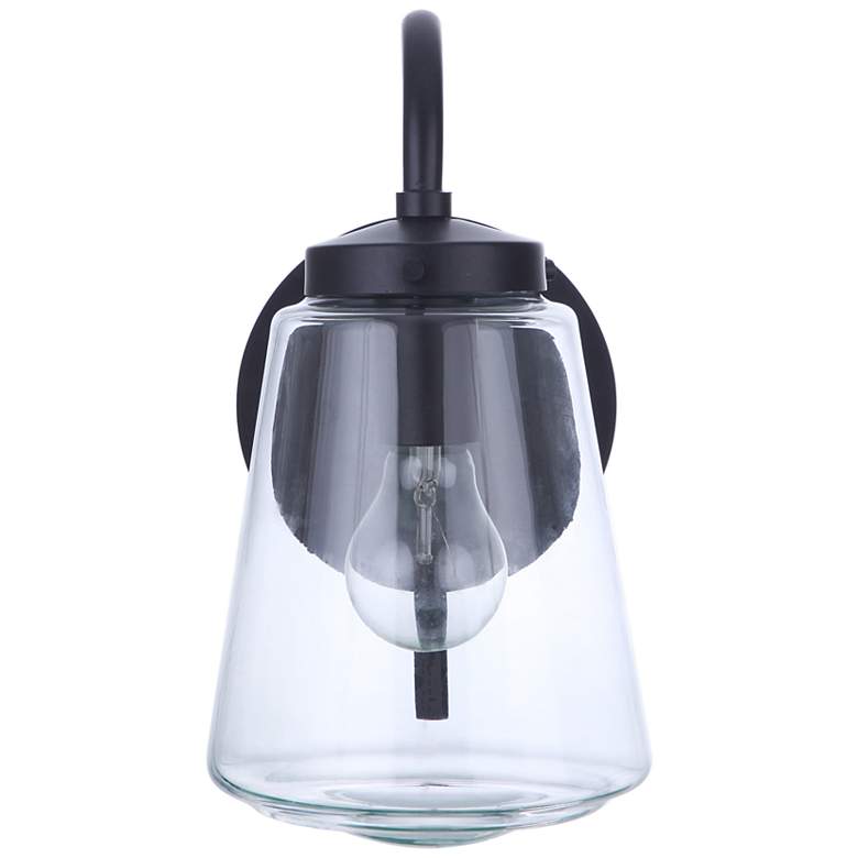Image 2 Craftmade Laclede 12" High Midnight Outdoor Wall Light more views