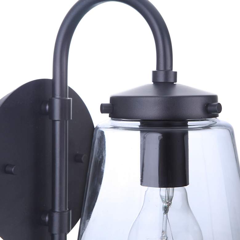 Image 4 Craftmade Laclede 12" High Midnight Outdoor Wall Light more views