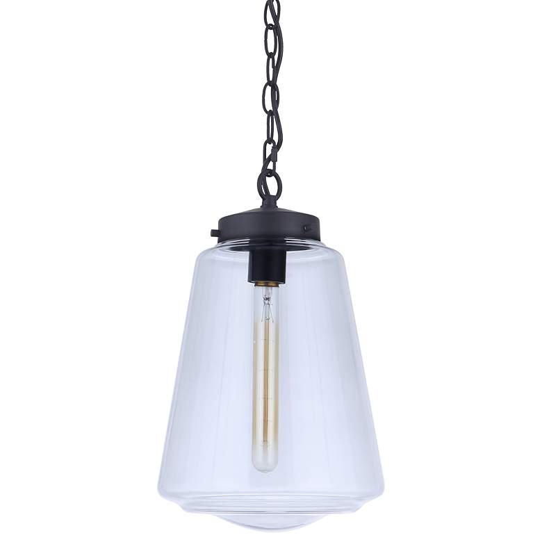 Image 2 Craftmade Laclede 15" High Midnight Outdoor Hanging Light