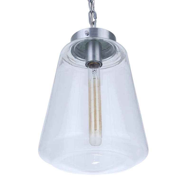 Image 4 Craftmade Laclede 15 inchH Satin Aluminum Outdoor Hanging Light more views