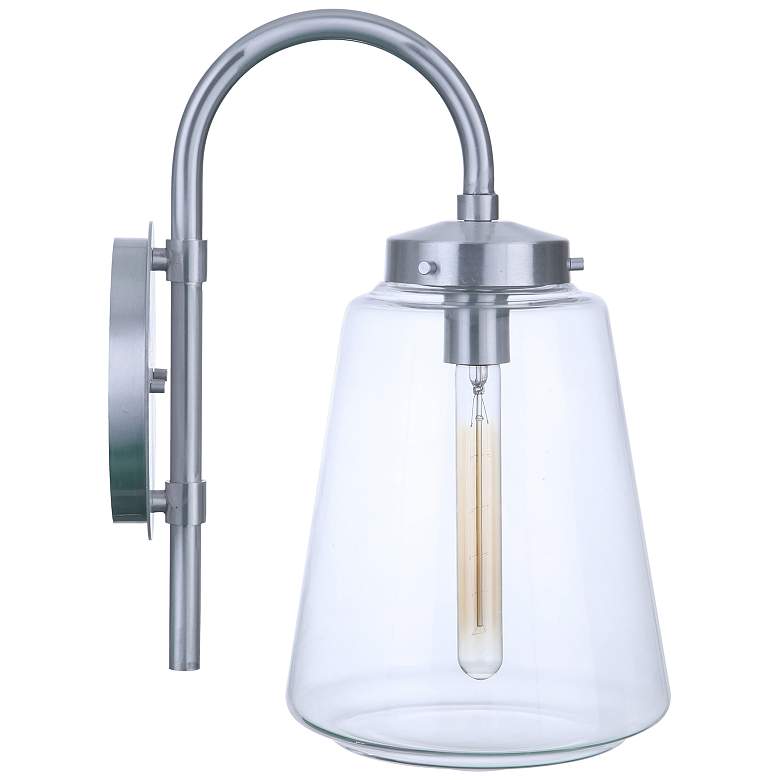 Image 3 Craftmade Laclede 18" High Satin Aluminum Outdoor Wall Light more views