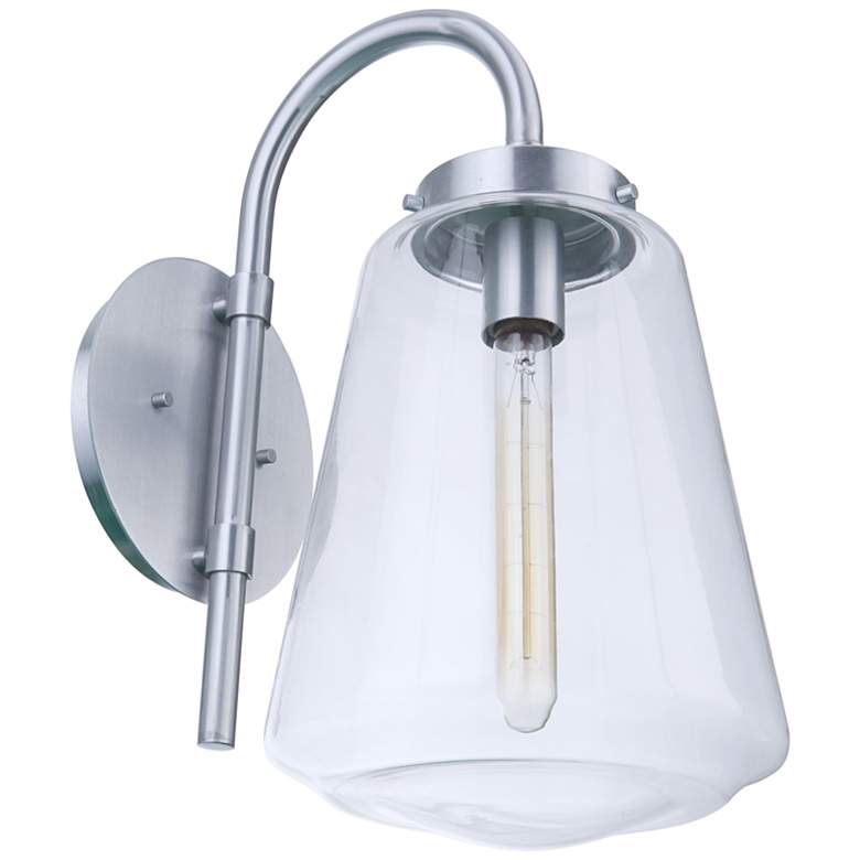 Image 4 Craftmade Laclede 18" High Satin Aluminum Outdoor Wall Light more views