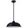 Craftmade Landmark 12" Wide Industrial Midnight Black Pendant