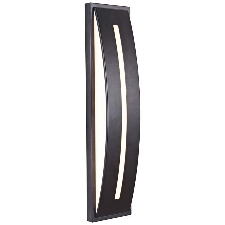 Image 2 Craftmade Luna 17"H Midnight LED Pocket Outdoor Wall Light