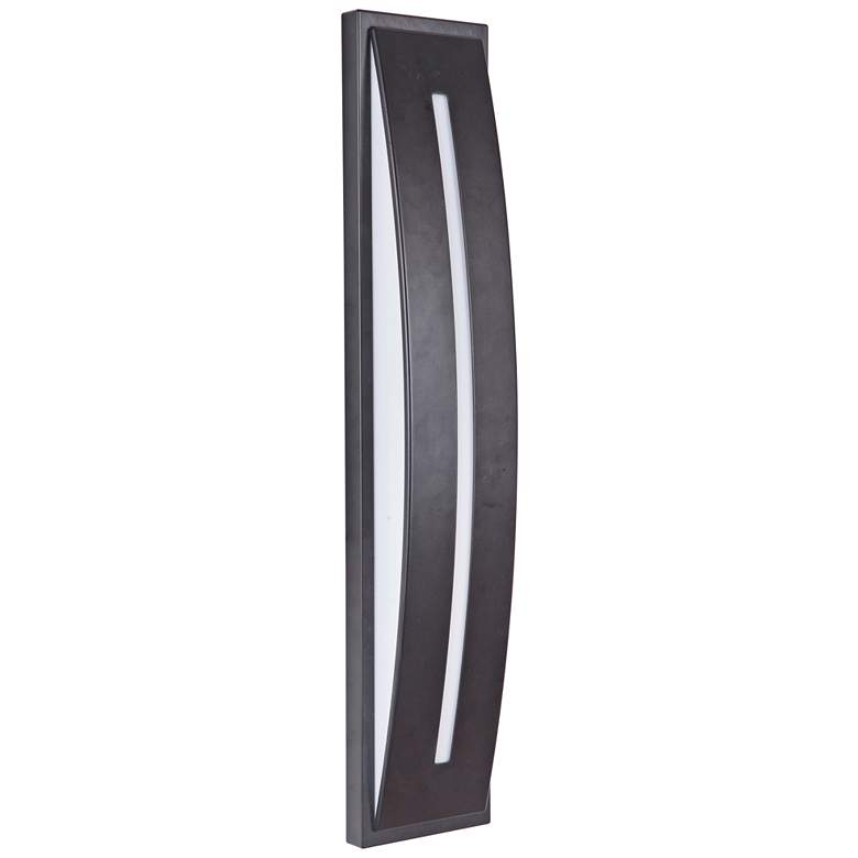 Image 1 Craftmade Luna 19"H Midnight LED Pocket Outdoor Wall Light