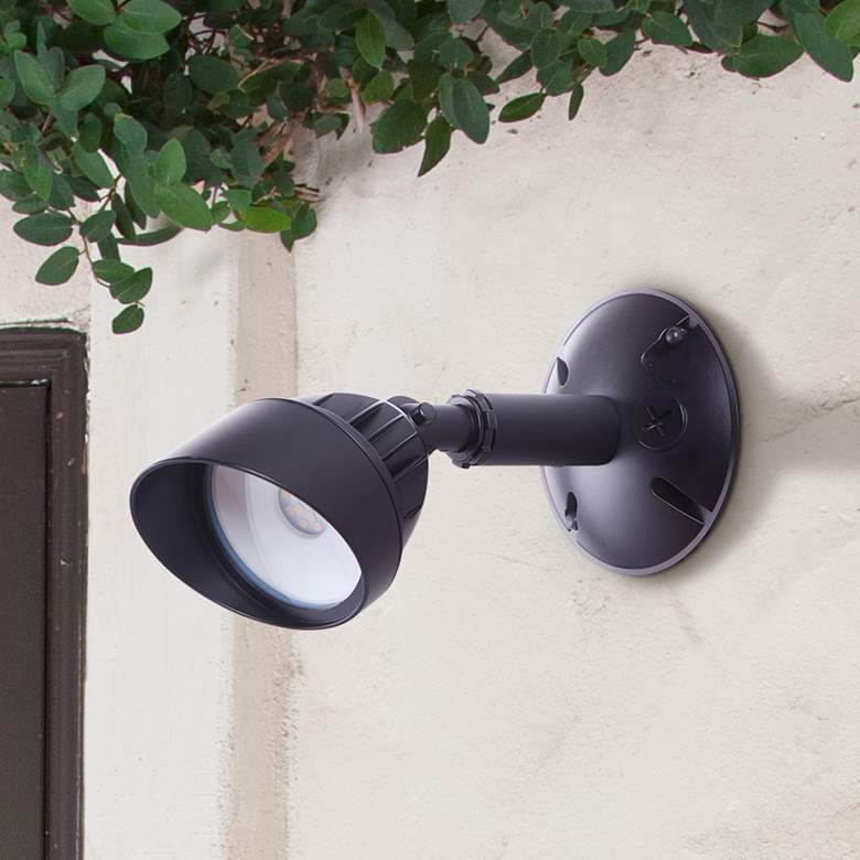 Image 1 Craftmade Marshall 4 1/2" Midnight LED Outdoor Security Flood Light
