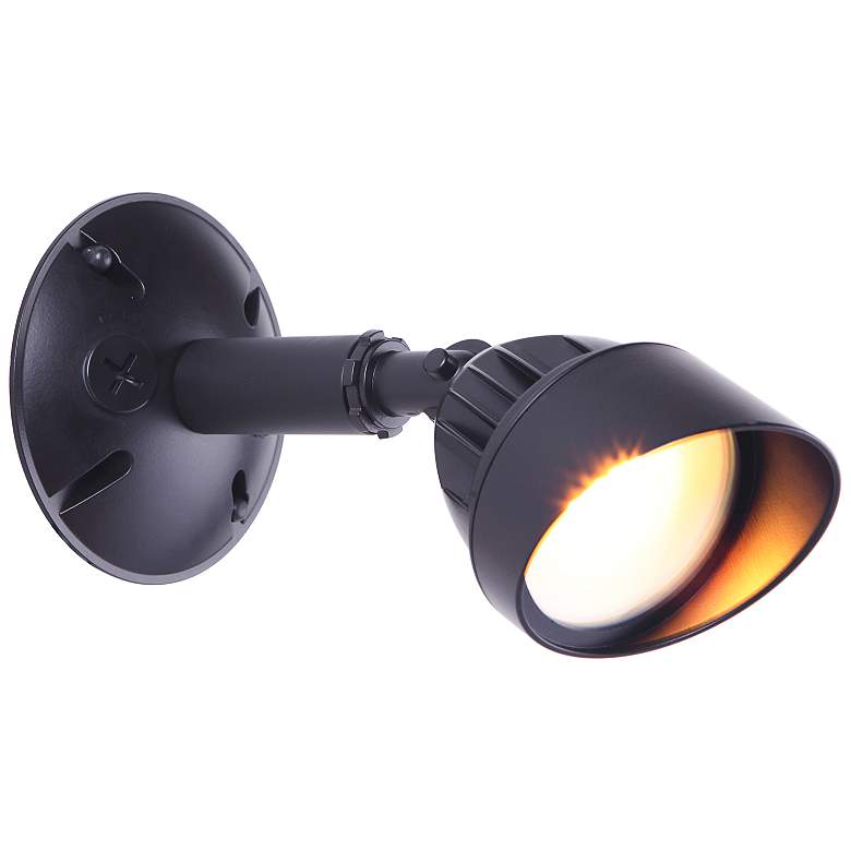Image 3 Craftmade Marshall 4 1/2" Midnight LED Outdoor Security Flood Light more views