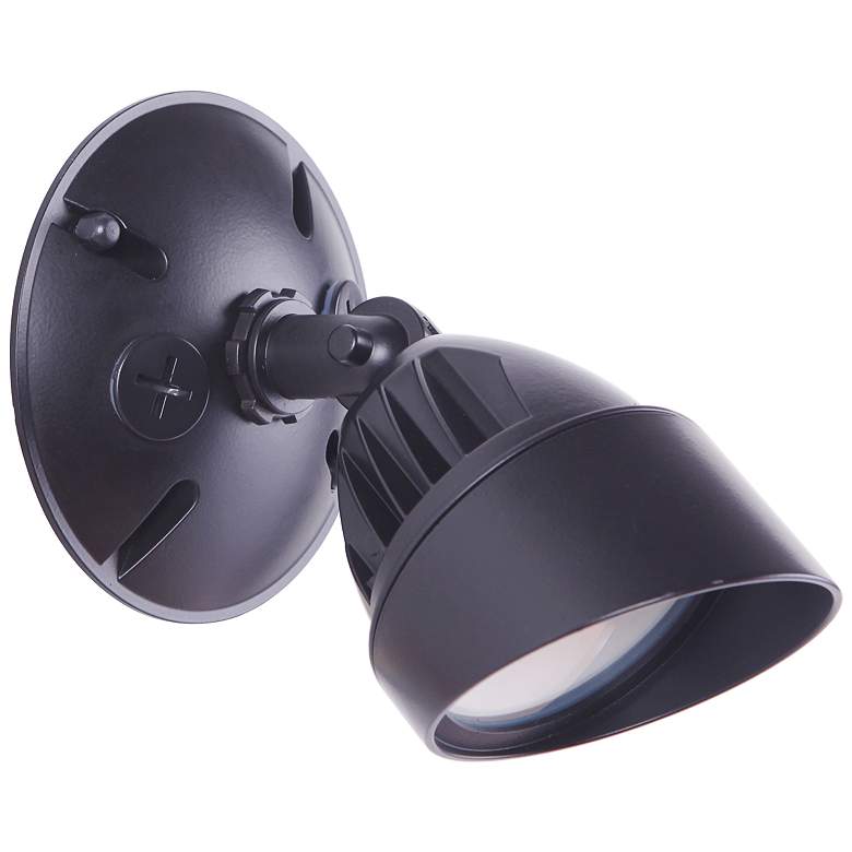 Image 6 Craftmade Marshall 4 1/2" Midnight LED Outdoor Security Flood Light more views
