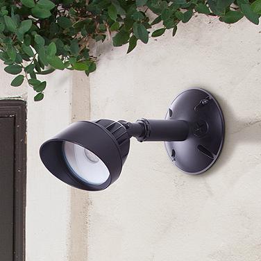 Craftmade Marshall 4 1/2" Midnight LED Outdoor Security Flood Light