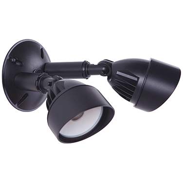 Craftmade Marshall 6 1/4" Black 2-Light LED Outdoor Security Light