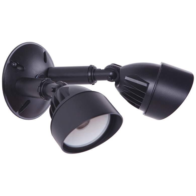 Image 1 Craftmade Marshall 6 1/4" Black 2-Light LED Outdoor Security Light