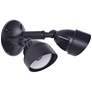 Craftmade Marshall 6 1/4" Black 2-Light LED Outdoor Security Light