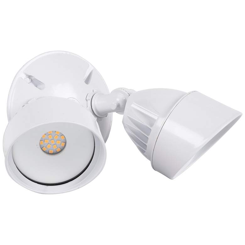 Image 1 Craftmade Marshall 6 1/4" Wide White 2-Light LED Outdoor Flood Light