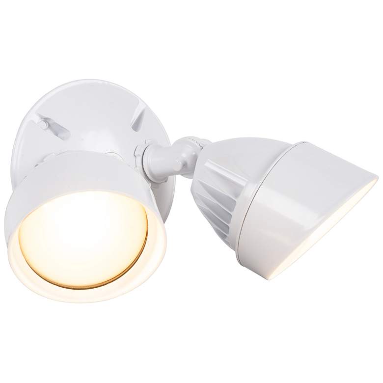 Image 2 Craftmade Marshall 6 1/4" Wide White 2-Light LED Outdoor Flood Light more views