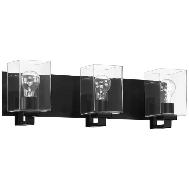 Image 1 Craftmade McClane 24 1/4" Wide 3-Light Flat Black Vanity Bath Light