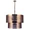 Craftmade Mesh 9 Light Pendant in Satin Brass