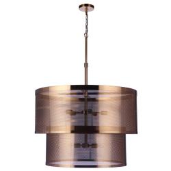 Craftmade Mesh 9 Light Pendant in Satin Brass