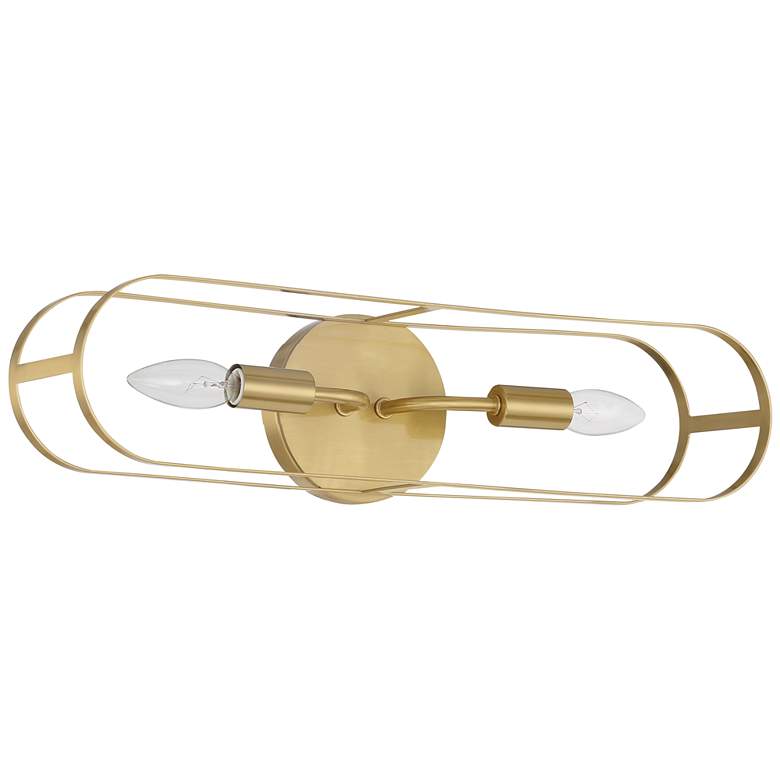 Image 1 Craftmade Mindful 2 Light Linear Sconce in Satin Brass
