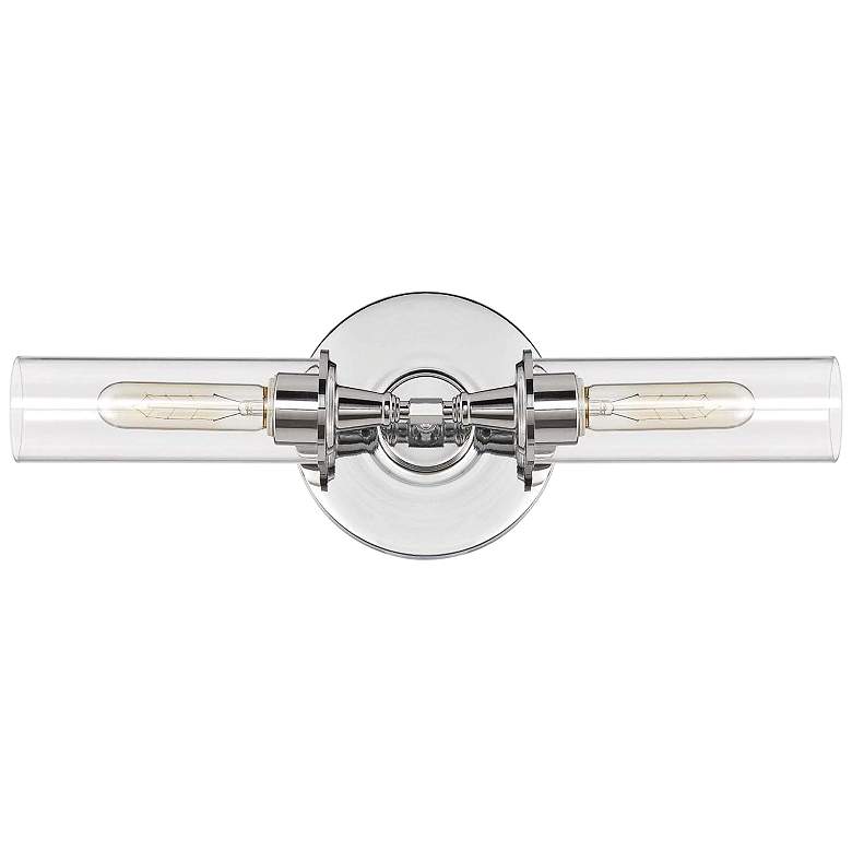 Image 2 Craftmade Modina 6 3/4" High Chrome 2-Light Wall Sconce